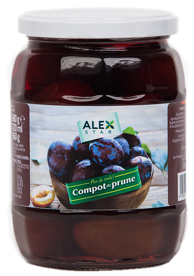 Alex Star Compot de prune 720 ml 680 g