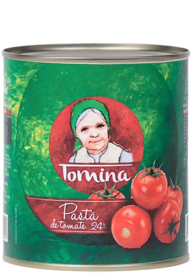 Tomina Pastă de tomate 24% cutie EO